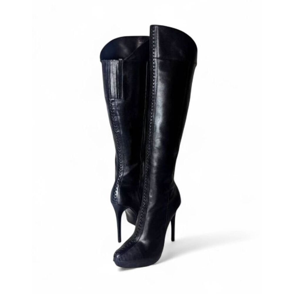 REPORT SIGNATURE Jacqueline Studded Leather Over The Knee Boot Size 7